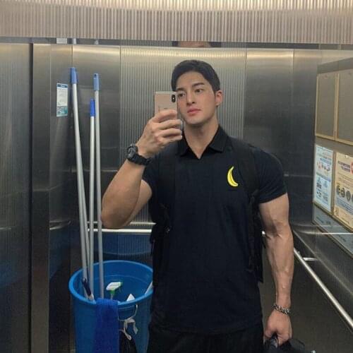 Lapel Short-sleeved T-shirt Mens Summer New Business Casual Loose POLO Shirt Mens Cotton Trendy Mens Clothing