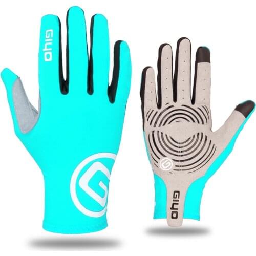 GIYO Touch Screen Long Full Fingers Gel Sports Cycling Gloves MTB Road Bike Riding Racing Gloves Women Men Bicycle Gloves