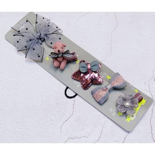 Good Quality Baby Bear Hat Hair Clips for Girls Kids Rabbit Elephant Bows Barrettes Hair Ties Child Hair Accessories Ornaments