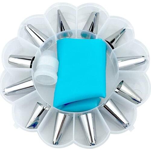 Cake Decorating Tools Stainless Steel Pipe Icing Nozzles Baking Supplies Dessert Decoration Kitchen Accessories 14Pcs