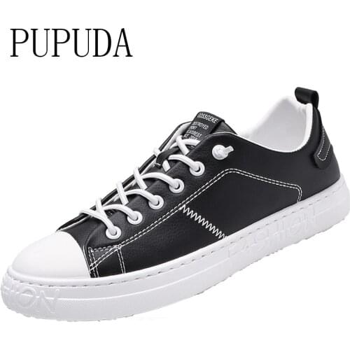 PUPUDA Trend Shoes Men Vulcanized Sneakers 2021 Fashion Canvas Shoes Sneakers Men Comfy New Walking Running Shoes 2021
