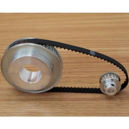 Transmission ratio 1:3 synchronous belt wheel XL-48 teeth(30mm bore) /XL-16 tooth(8mm bore) pulley kit bandwidth 10mm belt