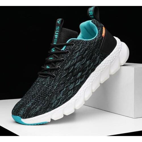 Fashionable Mens Shoes Portable Breathable Running Shoes Sports Shoes Comfortable Walking Jogging Casual Damping Shoes
