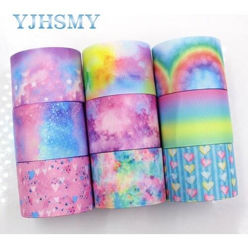 YJHSMY G-181013-1371,38mm 5 Yards colourful Ribbons Thermal transfer Printed grosgrain,DIY Clothing Handmade materials