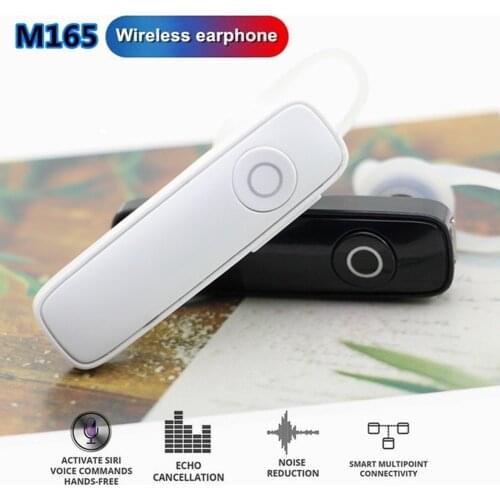 Mini M165 Bluetooth Earphone Wireless Headphone Handsfree Call Business Earbuds Bluetooth Headset With Mic For Smart Phones