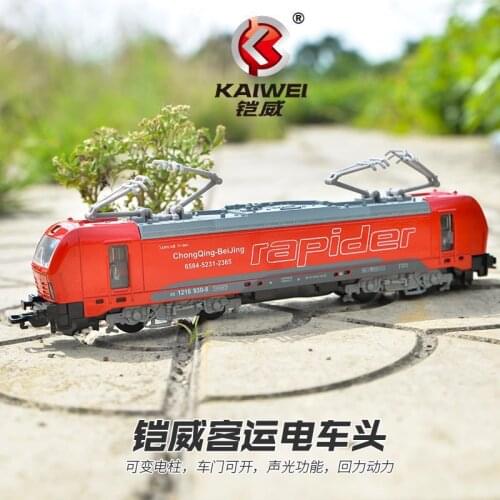 1:60 high simulation alloy train model simulation locomotive light music pull back car childrens alloy toy car (single section)