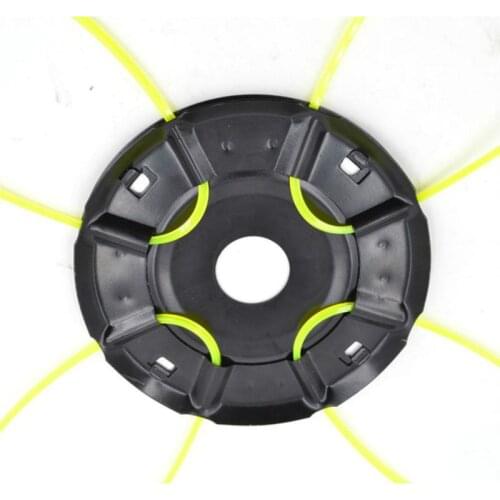 Universal Iron Grass Trimmer Head With 4 Lines Brush Cutter Head Thread Nylon Grass Cutter Line Head Lawn Mower Garden