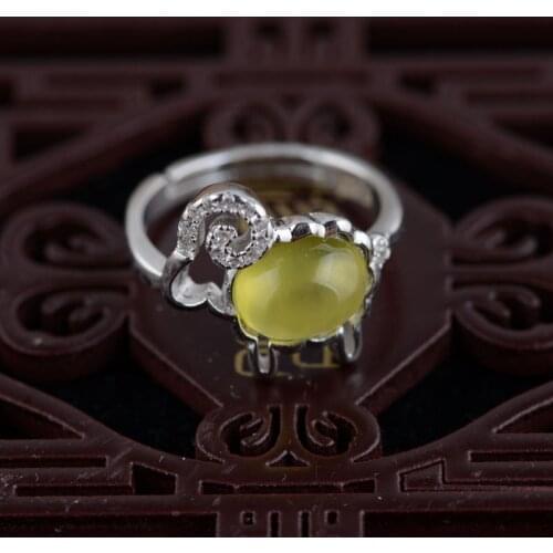 S925 pure silver plating micro process gold grape stone female money simple fashion to speak