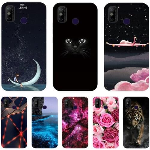 For Tecno Spark 6 GO Case Shockproof Soft silicone TPU Back Cover For Tecno Spark 6 Go Phone Cases Spark6 GO Case Cute Cartoon