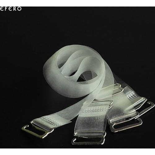 3Pair Straps For Bra Intimates Accessories Metal Buckle Bra Straps Belt Women Elastic Transparent Silicone Bra Straps Adjustable