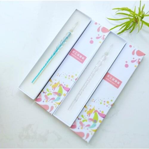 Douyin Hot Sale New Student Calligraphy Gifts with the Same Model Single Transparent Glass Dipping Pen