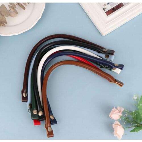 1pcs 40cm Detachable Obag Handles PU Leather Bag Handles DIY Replacement Accessories For Lady Shoulder Handbag Strap Belt