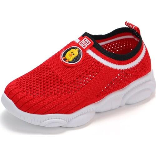 Skoex 2020 New Children Fashion Sneakers Slip-on Boys Girls Running Sports Shoes Mesh Breathable Lightweight Big Kid Casual Shoe