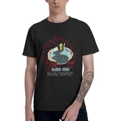 That Time I Got Reincarnated As A Slime Tshirts Men Tee Top Cotton T Shirt Short Sleeve Tensei Shitara Suraimu Datta Ken T-shirt