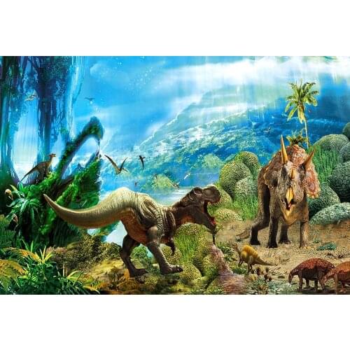 Dinosaurs park photo background vinyl kids birthday Photography backdrops for photographer Studio accessories photophone lv-2158