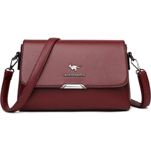 High Quality Soft Leather Shoulder Bag Female Messenger Bag Bolsa Vintage Handbag New Casual Crossbody Bags for Women Clutches