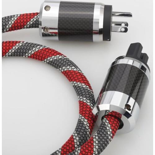 High Quality Audiocrast HIFI Power Cable P107+DW38 US Mains Power Cord Cable Schuko Power Leads Audiophile CD TUBE AMPLIFIER