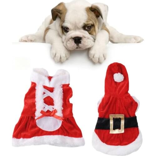 XXS small dog Christmas clothes pet hooded clothes fleece apparel costume cute coat dog Cosplay Pet Party clothing for dog