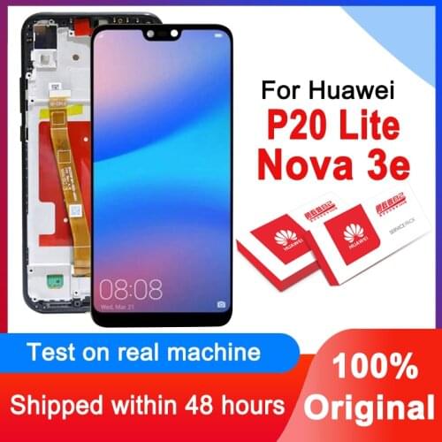 100% Original 5.84'' LCD Replacement For Huawei P20 Lite / Nova 3e LCD Display Touch Screen Digitizer Assembly ANE-LX1 ANE-LX3