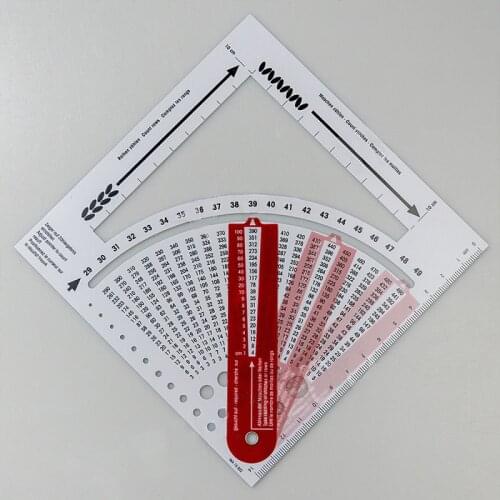 1PC Knitting Wool Calculator Density Ruler DIY Tailor Hand Woven Measuring Tools Supplies