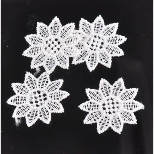 50pcs/lot wholesale New beautiful lace Applique Garment Accessories Decoration Sew On Guipure Lace Fabric CP1140