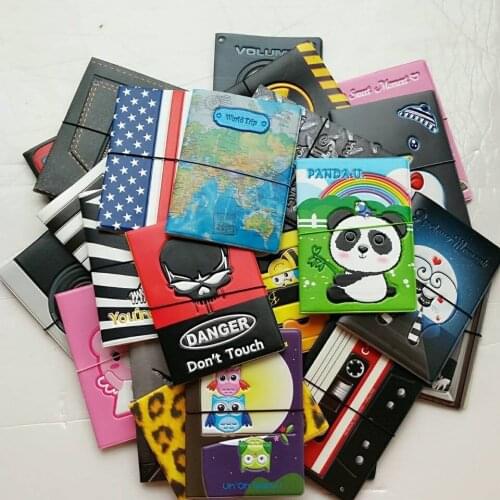 22 Styles 2020 Fashion Europe Style 3D Passport Holder PU Travel Passport Cover Case,14*10cm Card & ID Holders 1pc