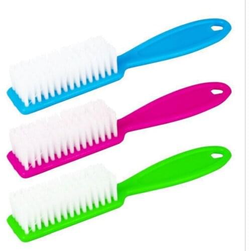 New Arrival 3 Pcs Random Colour Nail Cleaning Brush File Manicure Tool Pedicure