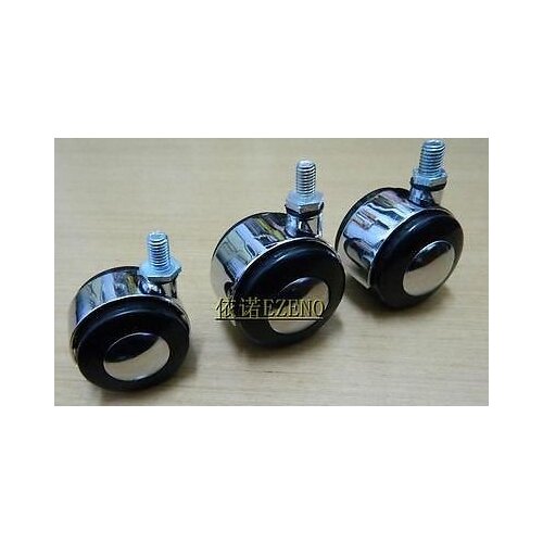 4x 1.97" Zinc Alloy Swivel Wheel Casters Wheel Bearing 10mm screw diameter QC