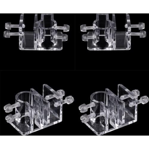 4x Aquarium Acrylic Tank Outflow Inflow Pipe Water Hose Holder Fixing Clamp