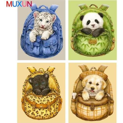 5D Diy Full Diamond Painting Animal Cartoon Tiger Diamond Embroidery Diamond Panda Character Rhinestone Home Decoration Gift
