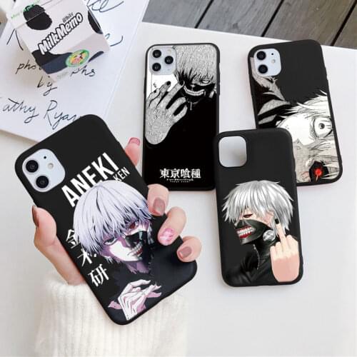 Soft TPU Phone Case for iPhone XR X XS 12 11 Pro Max 7 8 6 6S Plus 5 5s SE2 Japanese Anime Tokyo Ghoul Silicone Back Cover Coque