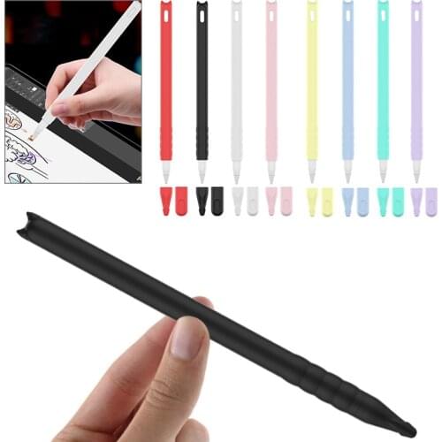 Cover Of Cute Cat Ear Anti-scroll Soft Silicone Protective Sleeve Pouch Case Skin Nib Cover for Apple iPad Pro Pencil 2 Version