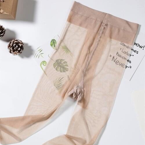 DOIAESKV Sheer Sexy Tight Women Pantyhose Ultra-thin Transparent Elastic Slim Skinny Tight Open Crtoch Stretchy Female Stocking