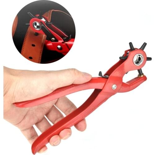 2/2.5/3/3.5/4/4.5mm Leather Belt Hole Punch Punching Forceps Clamp Home DIY Craft Tools