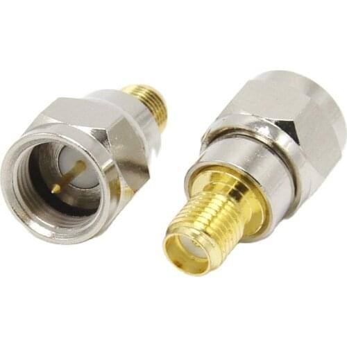 F Type male to SMA Female Straight RF Coax Adapter F to SMA connector Convertor 1pcs