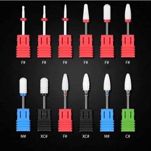 Milling Cutter For Manicure Ceramic Mill Manicure Machine Set Cutter For Pedicure Electric Nail Files Nail Drill Bit