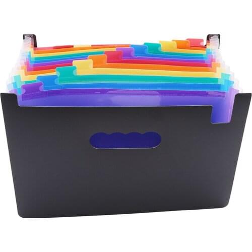 Hot Sale 13 Pockets Expanding File Folder A4 Organizer Portable Business File Office Supplies Document Holder