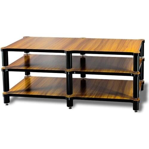 HIFI Bookshelf Speaker Stands Speaker Audio Cabinet Amplifier Equipment Shock Absorber Nail Shelf Double row