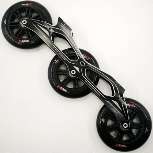 Powerslide Core 12.6'' Inches 3X125mm Skating Base 165mm 195mm Mounting Inline Speed Skates Frame Marathon Racing 125mm Wheel