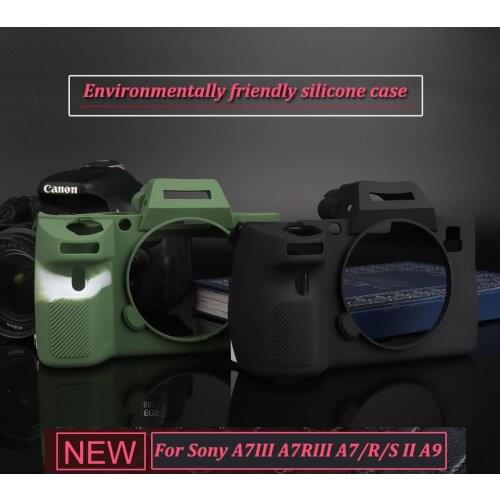Soft Silicone Rubber Camera Protective Body Case Cover For Sony A7 III A7RIII A7III A7M3 A7R3 / A9 / A7R A7 II 2 A7M2 A7S2 A7RII