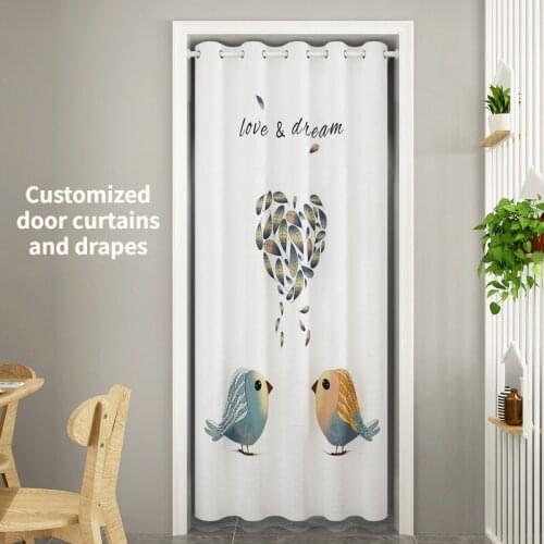 Thick Bedroom Curtain Kitchen Custom Door Shades Curtains Shading Breathable Door Custom Design Room To Block Partition Curtain