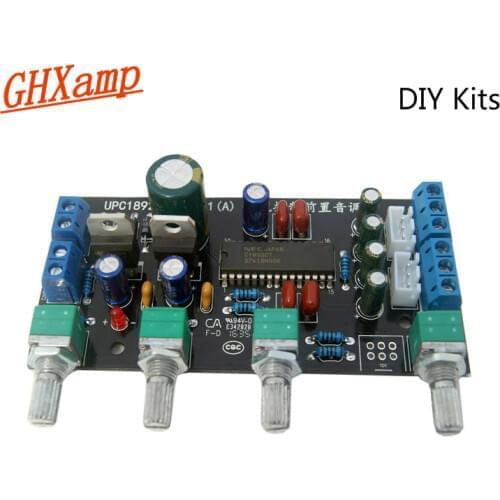 GHXAMP UPC1892 Preamplifier Tone Control Board Kits Speaker Amplifiers DIY Mini Preamp Treble Bass adjust 100x48mm