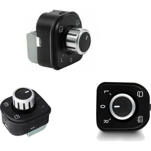 FOR VW Golf Jetta MK5 MK6 Passat CC B6 B7 Tiguan Eos SHARAN Chrome Side Mirror Switch Knob 5ND 959 565A ,5ND959565A,5K0 959 565