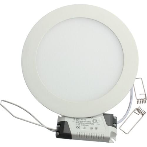 Lowest Price! Recessed LED Downlight Round LED Ceiling Panel Light AC85-265V Ultra Thin LED Panel Light 20pcs DHL Free Shipping
