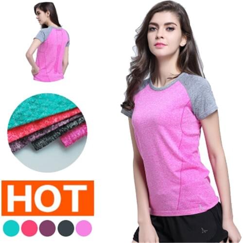 Sexy Women Energy Seamless Yoga Shirts Short Sleeve Crop Top O Neck Shirts for Women Yoga Sports Fitness Gym Workout Top