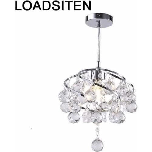 Loft Decor Modern Crystal European Lampara Colgante Luminaire Suspendu Lustre E Pendente Para Sala De Jantar Hanging Lamp