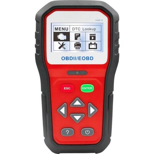 KW818 Enhanced OBDII ODB2 EOBD Car Diagnostic Scanner 12V Battery Tester Check Engine Automotive Code Reader Tool