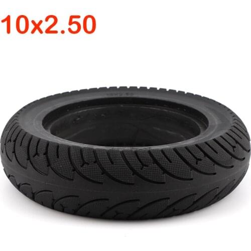 High Quality 10x2.50 Tubeless Wheel Tyre Solid Tyre Non-Inflation Electric Scooter Tire for 8/10 Inch Electric Scooter Accessory