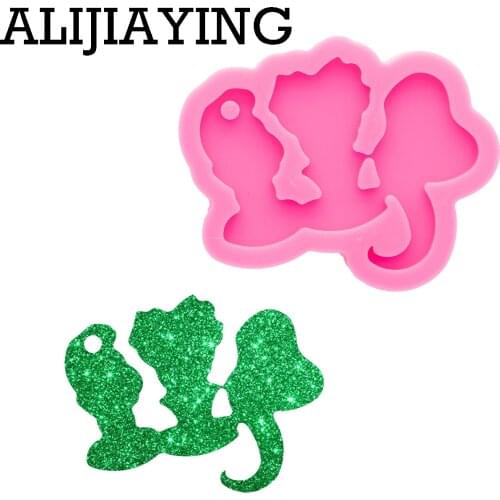 DY0881 Bright Girl Molds Keychain Silicone Mould , Epoxy Resin Molds, Resin Art Diy Jewelries