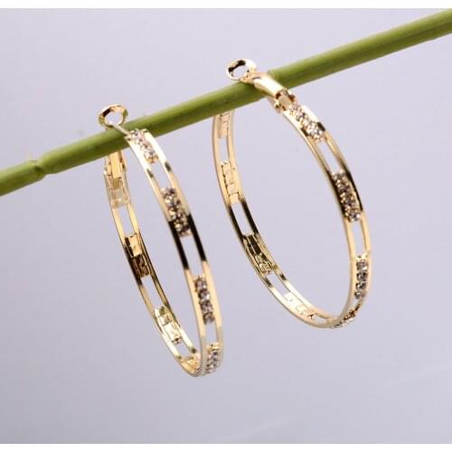 2021 New Punk Big Hoop Earrings Brincos Trendy Party Exaggerated Gold Silver Color Round Circle Earrings For Women Girls Jewelry
